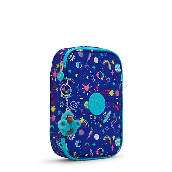 Sacs Kipling 100 Pens Printed Case Bleu | FR 1181DF